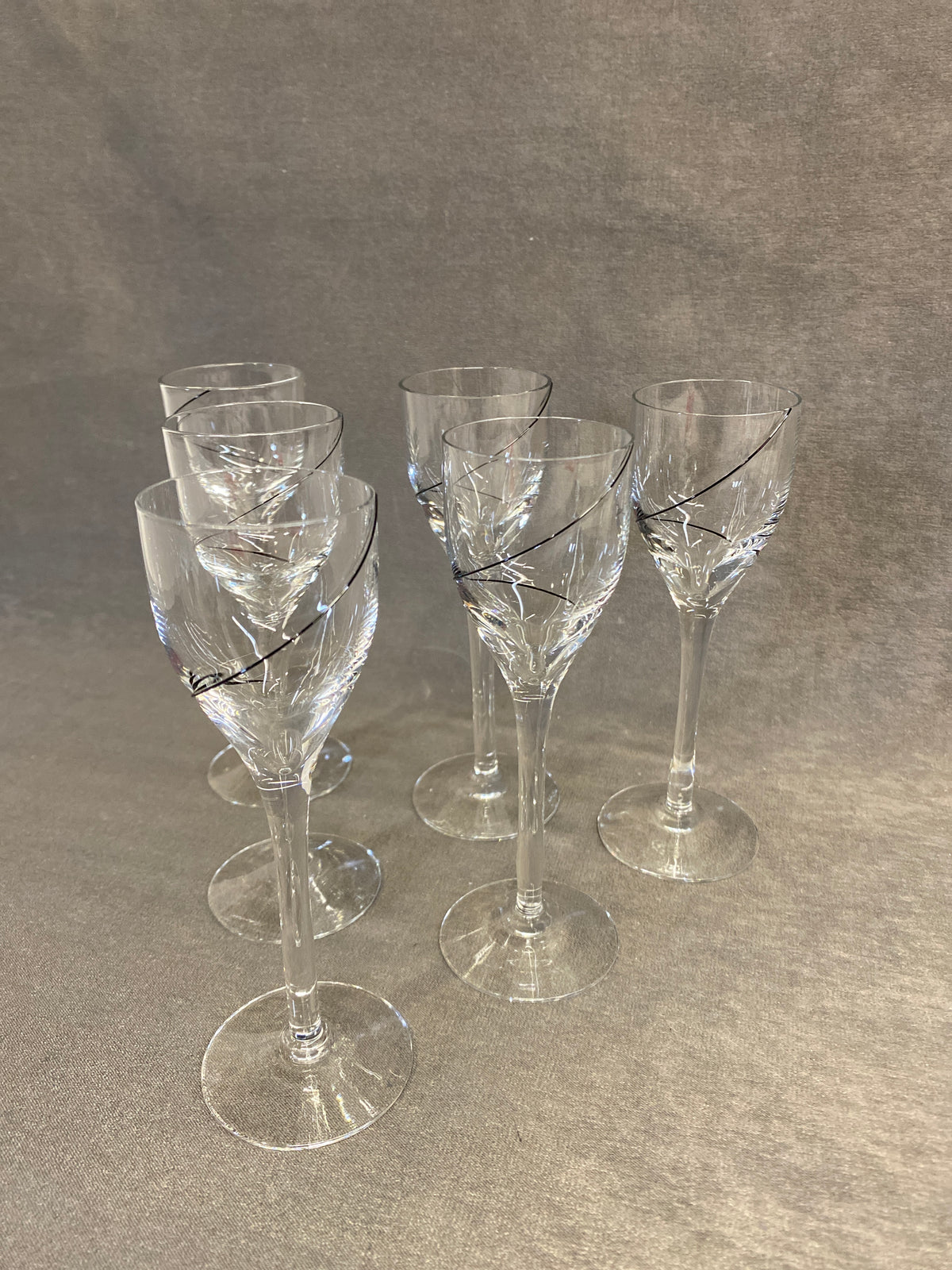Set 6 Kosta Boda Cordial Glasses