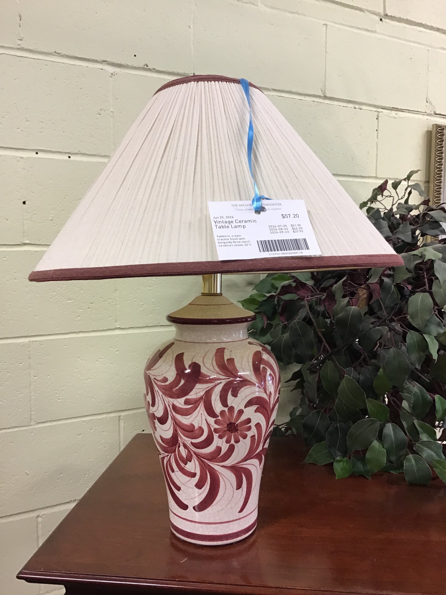 Vintage Ceramic Table Lamp