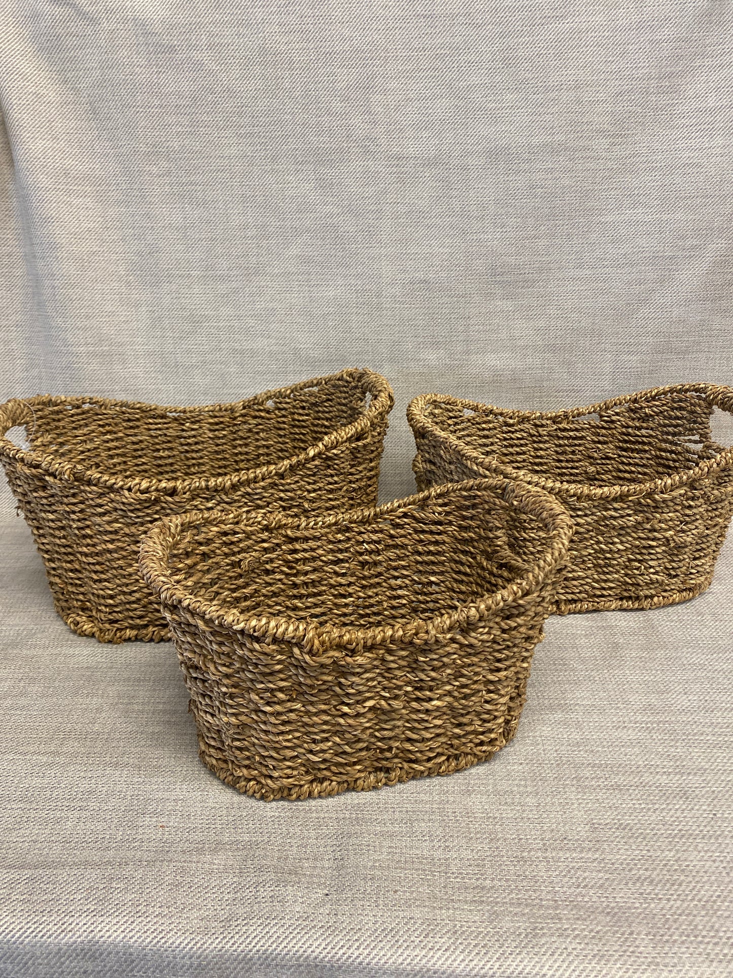 Set of 3 Nesting Baskets - Jute
