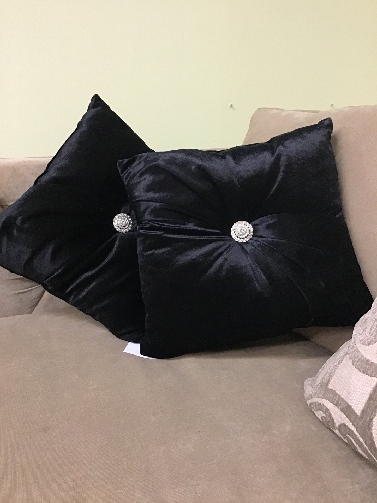 PAIR Toss Cushions - Black