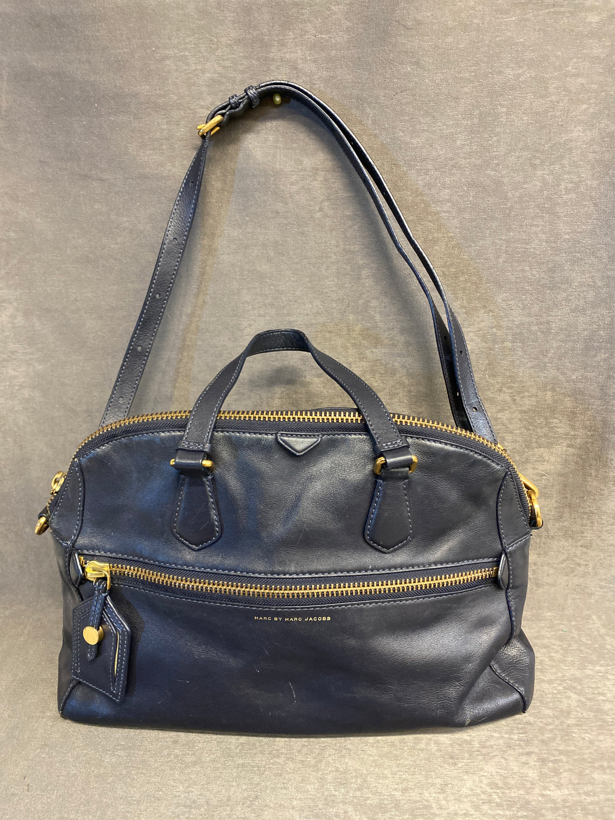 Marc Jacob's Leather Satchel Purse - Black