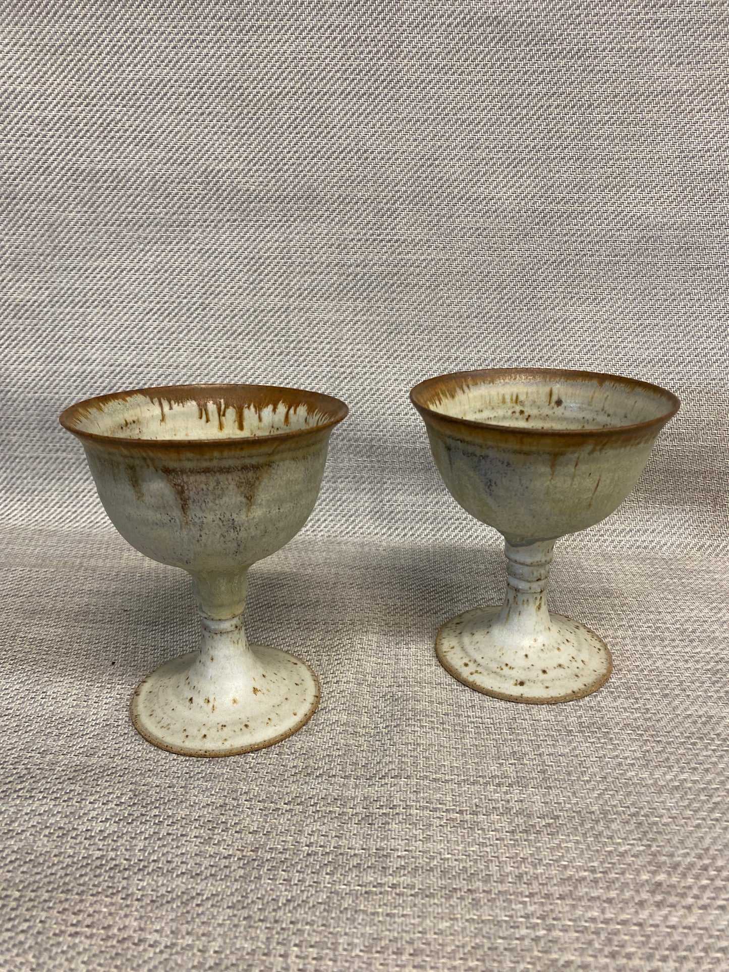 PAIR Studio Pottery Goblets- Beige