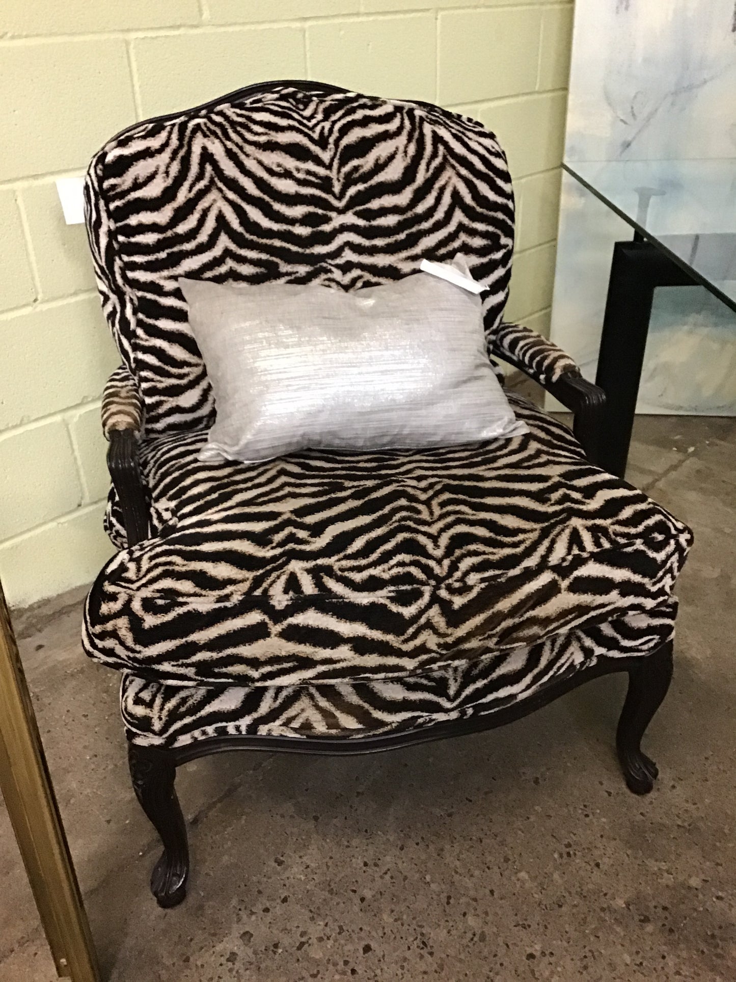 Bergere Chair - Zebra - CONDITION