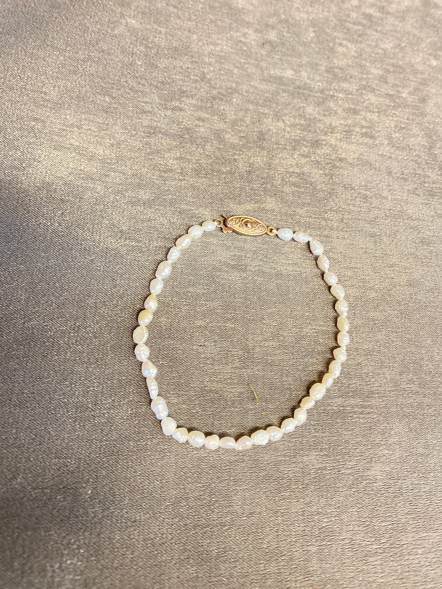Seed Pearl Bracelet - White