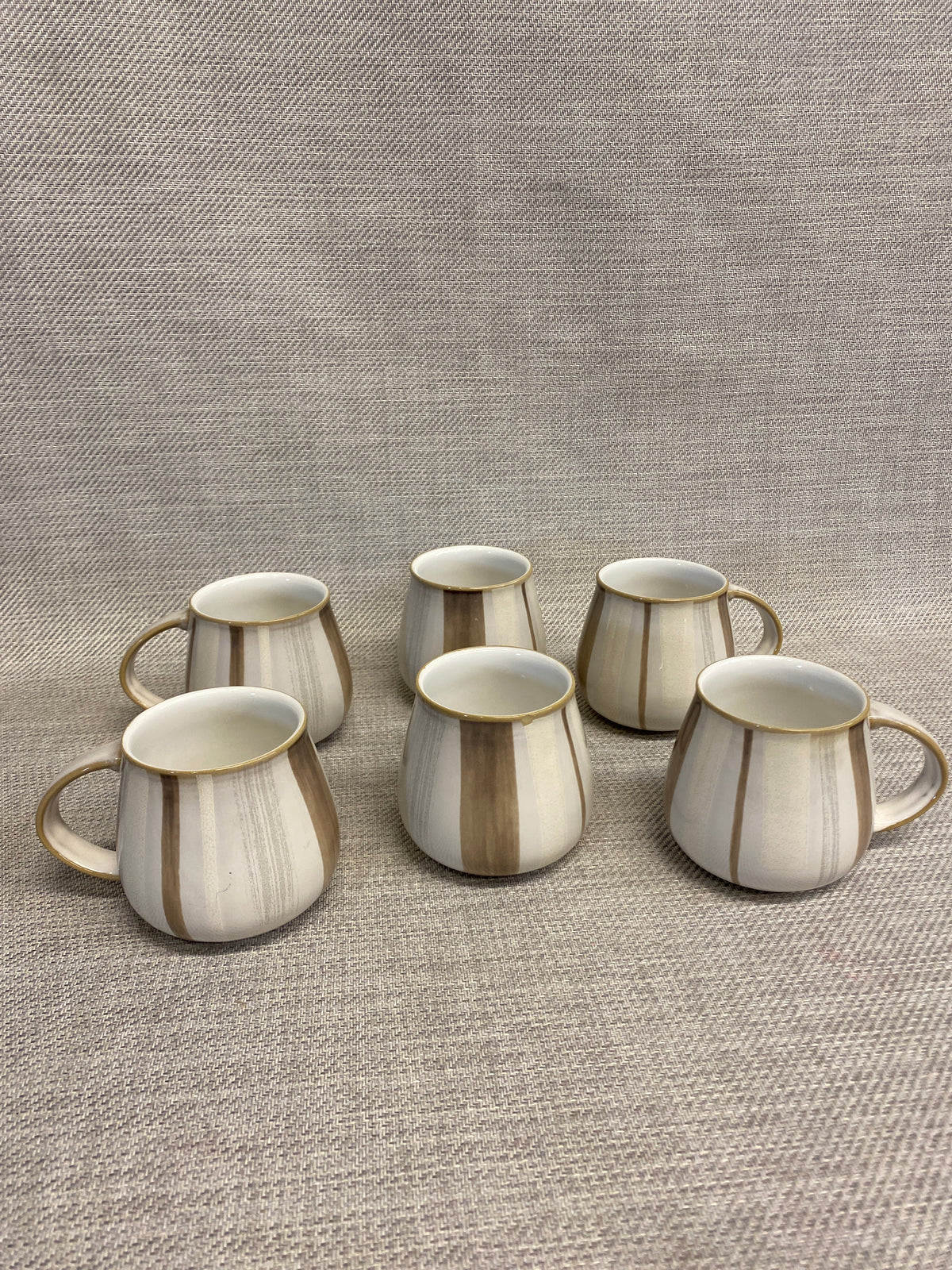 Set 6 Denby "Truffle Layer" Mugs