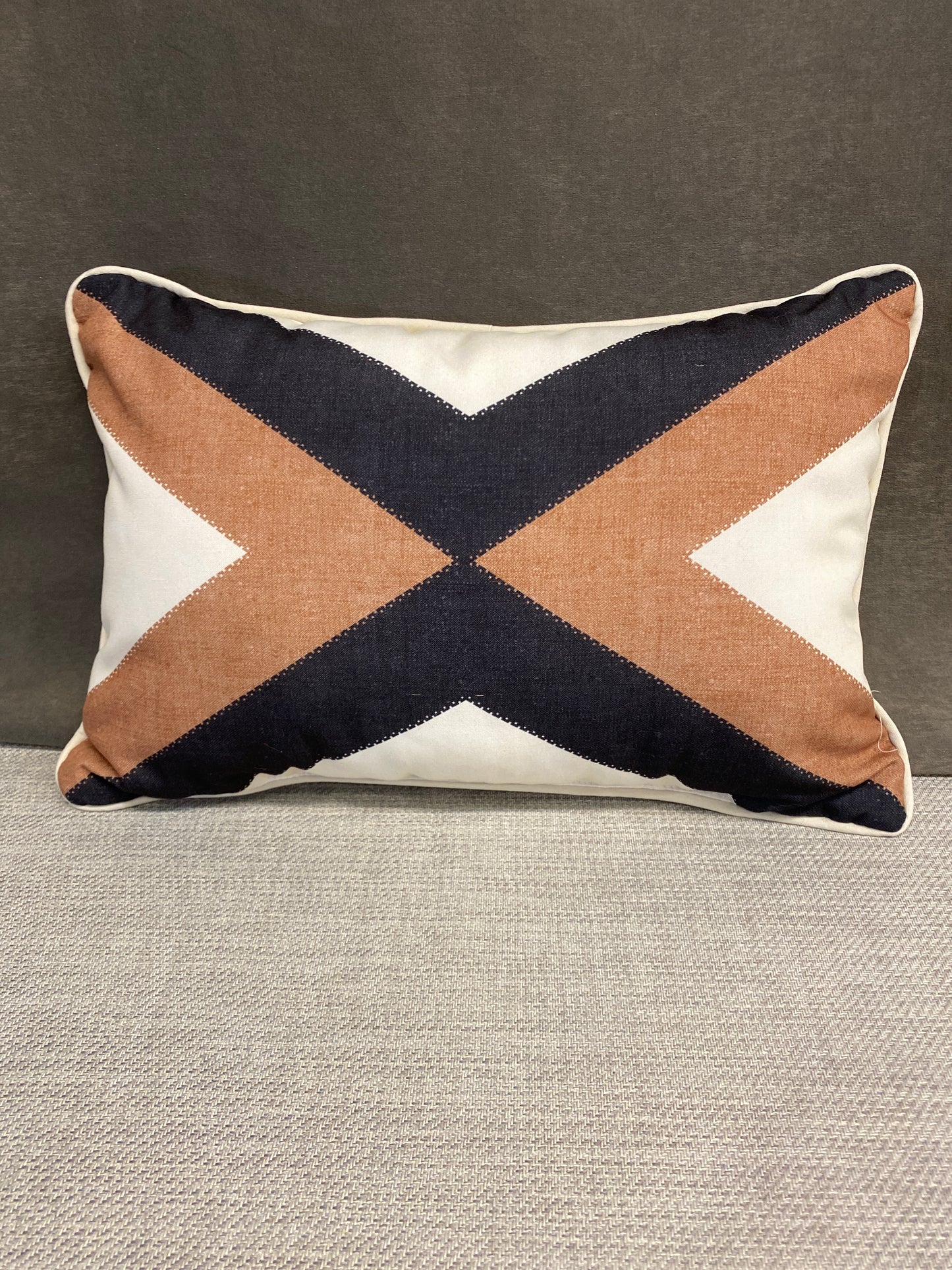 Lumbar Cushion - Cream/Brown/Black