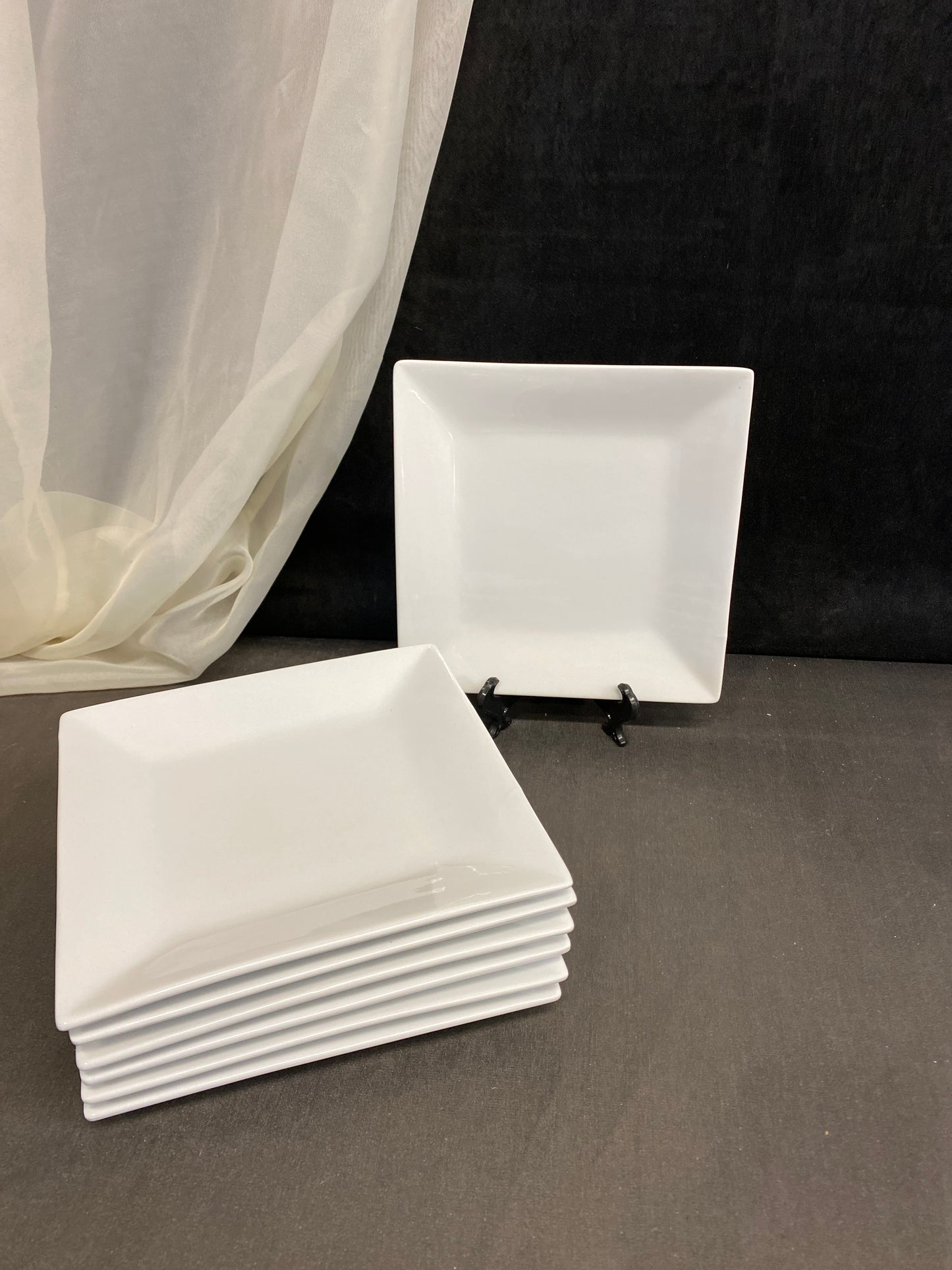 Set 8 Appetizer Plates - Square