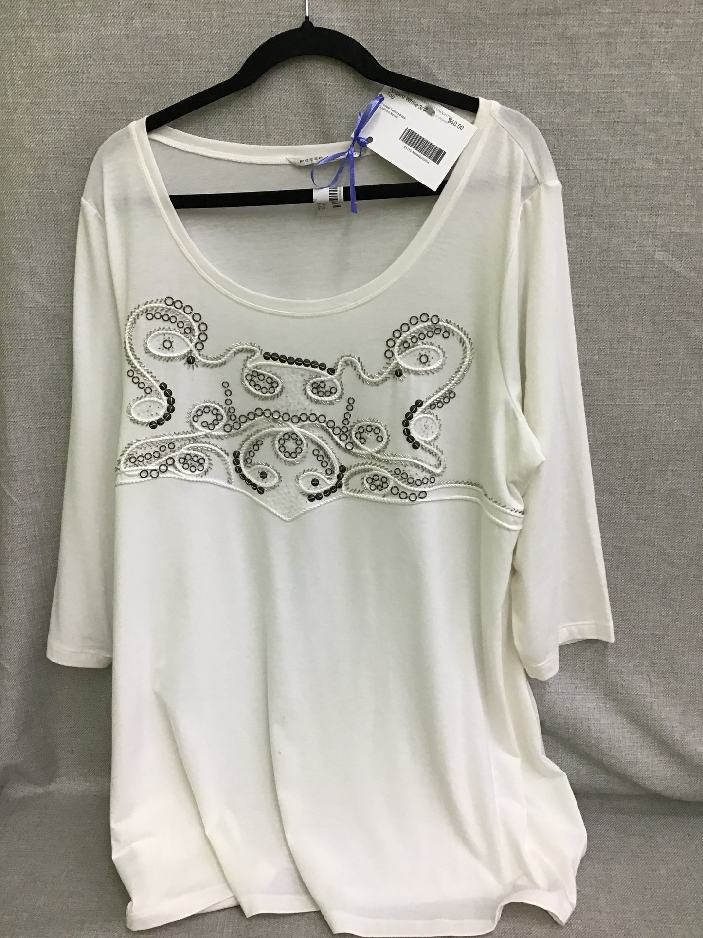 Nygard White 3/4 Top