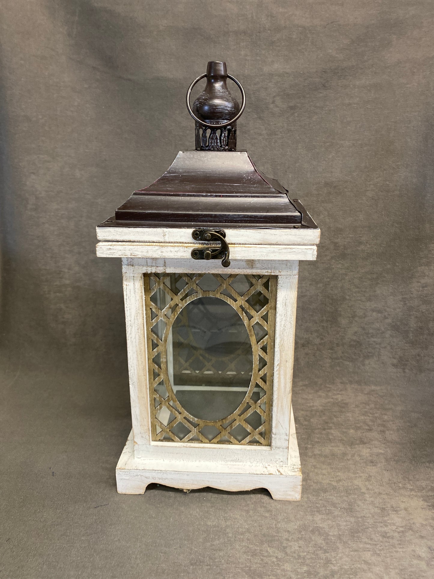 Pier 1 Candle Lantern - Metal & Glass