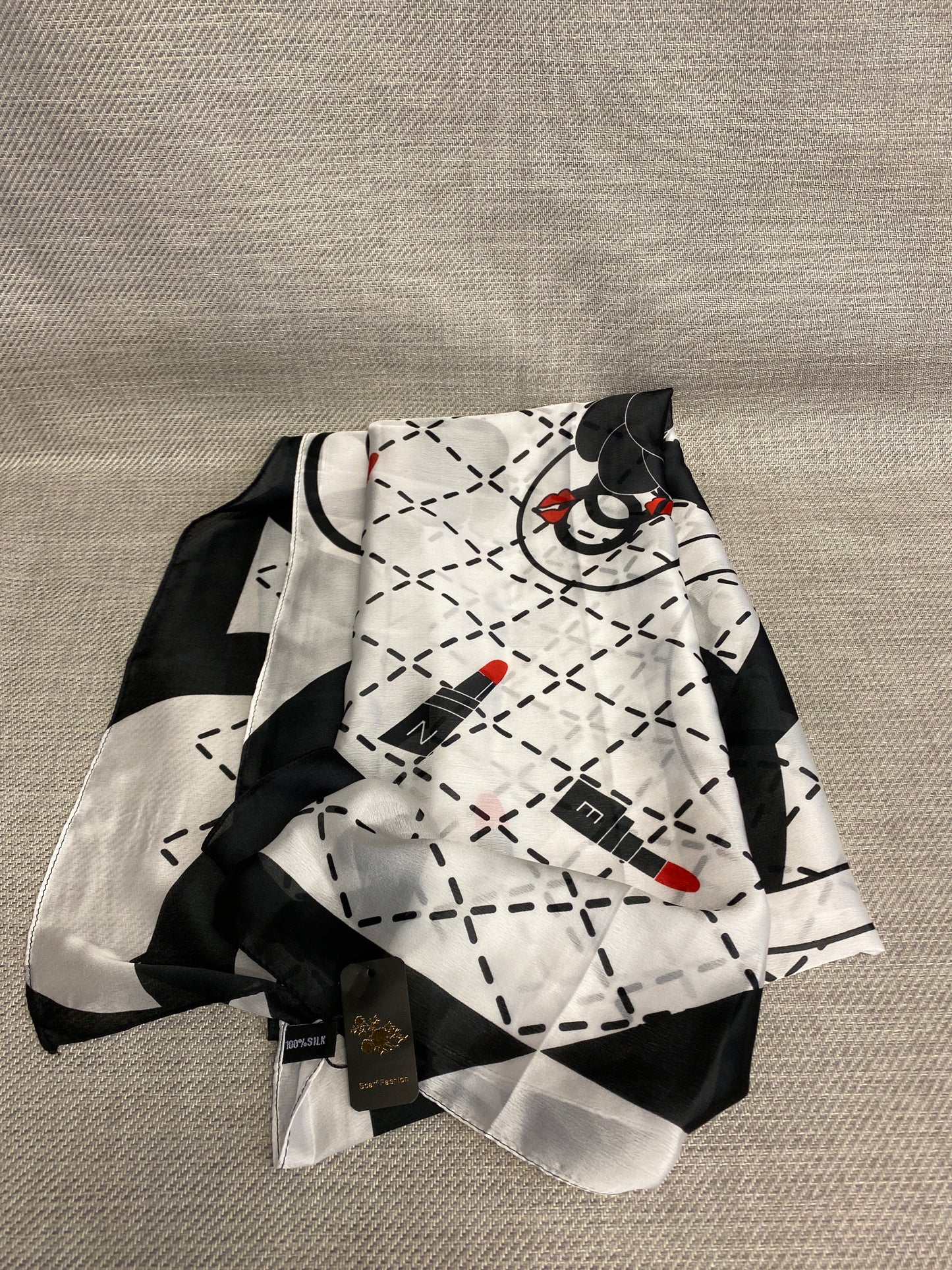 Silk Scarf - Lipstick