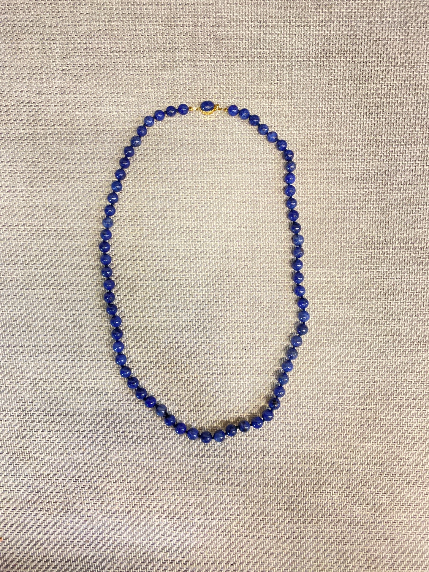 Bead Necklace - Blue Stone