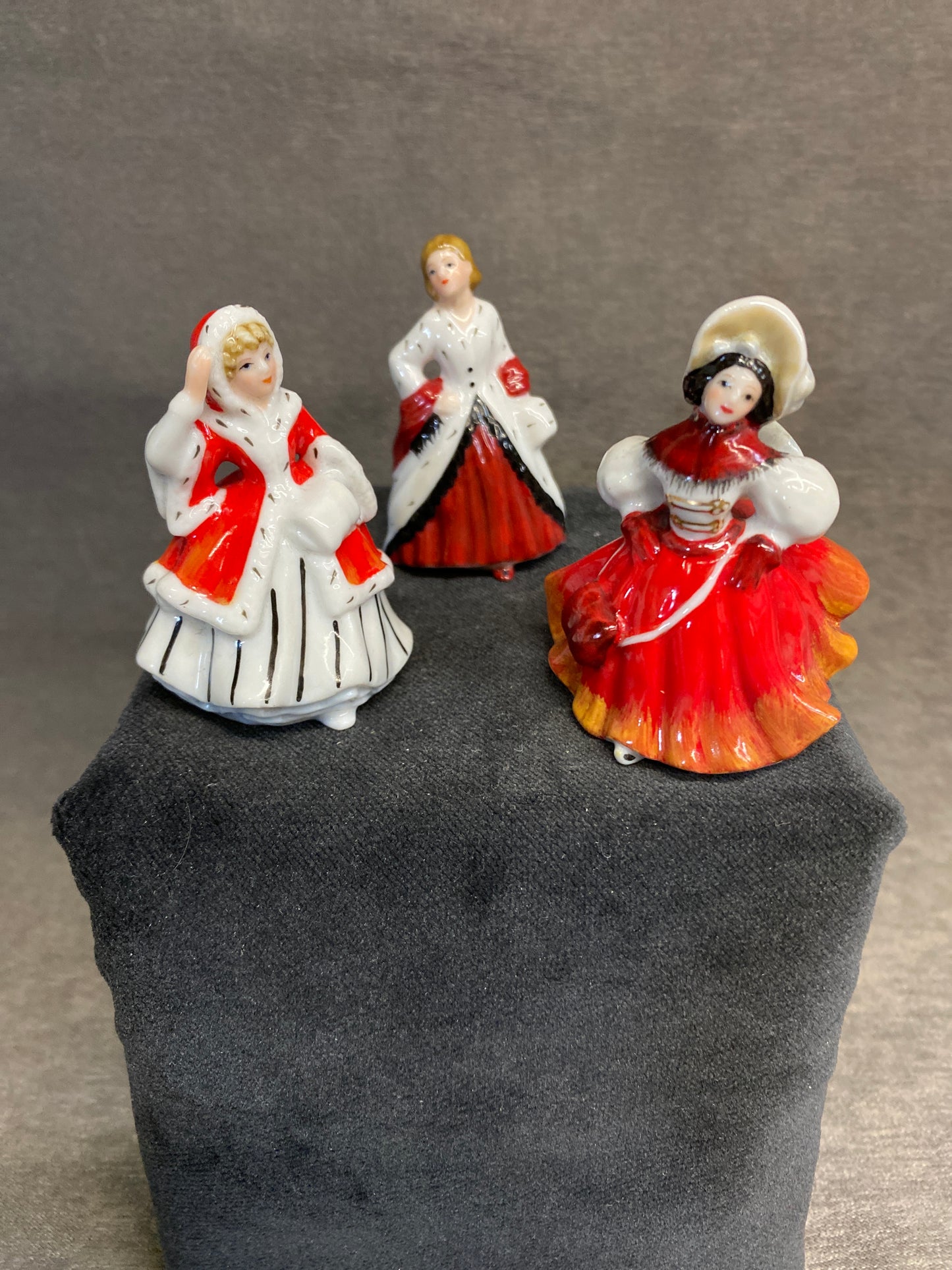 3PC Royal Doulton Miniature Figurines - Christmas