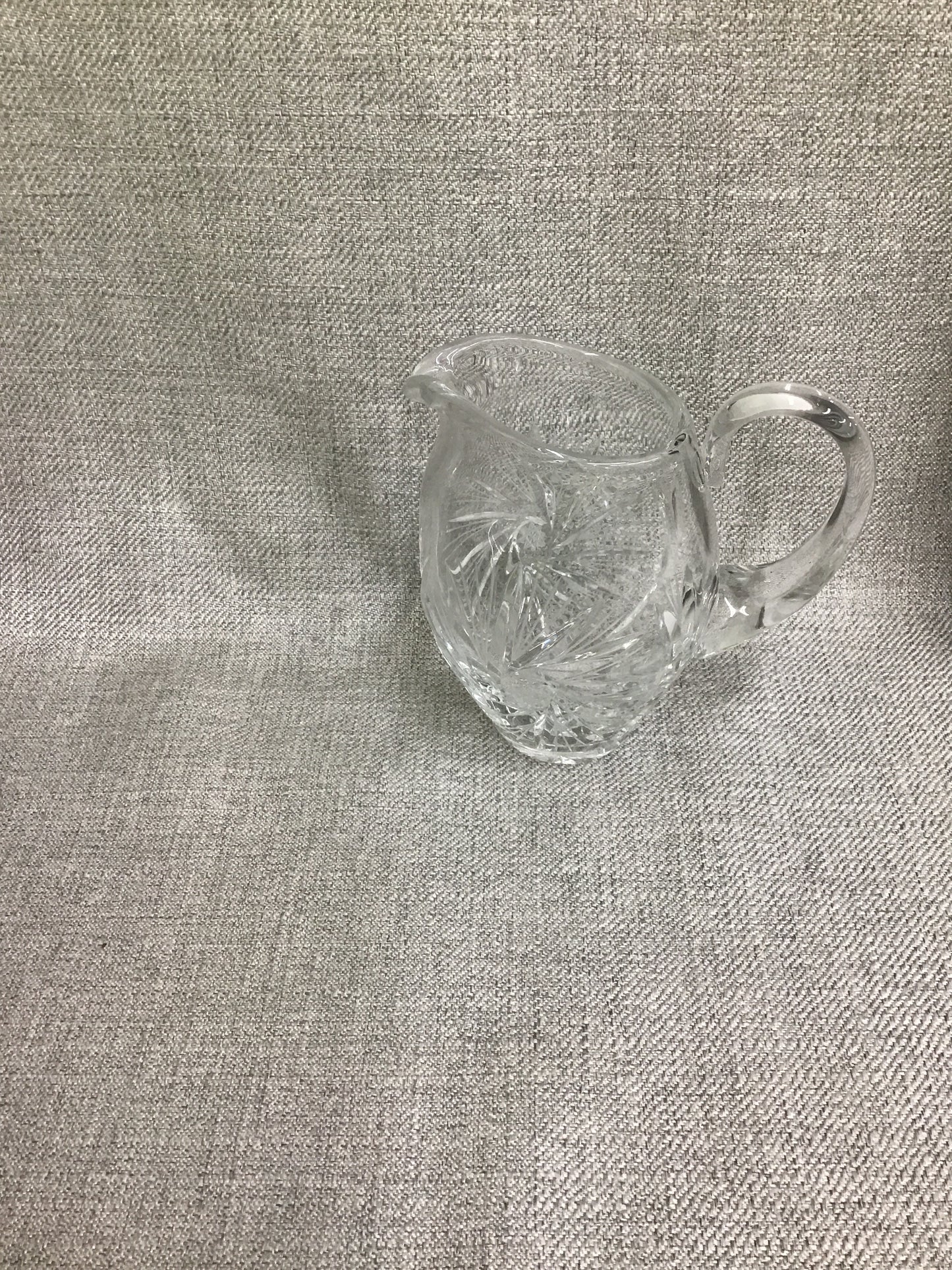 Pinwheel Crystal Creamer