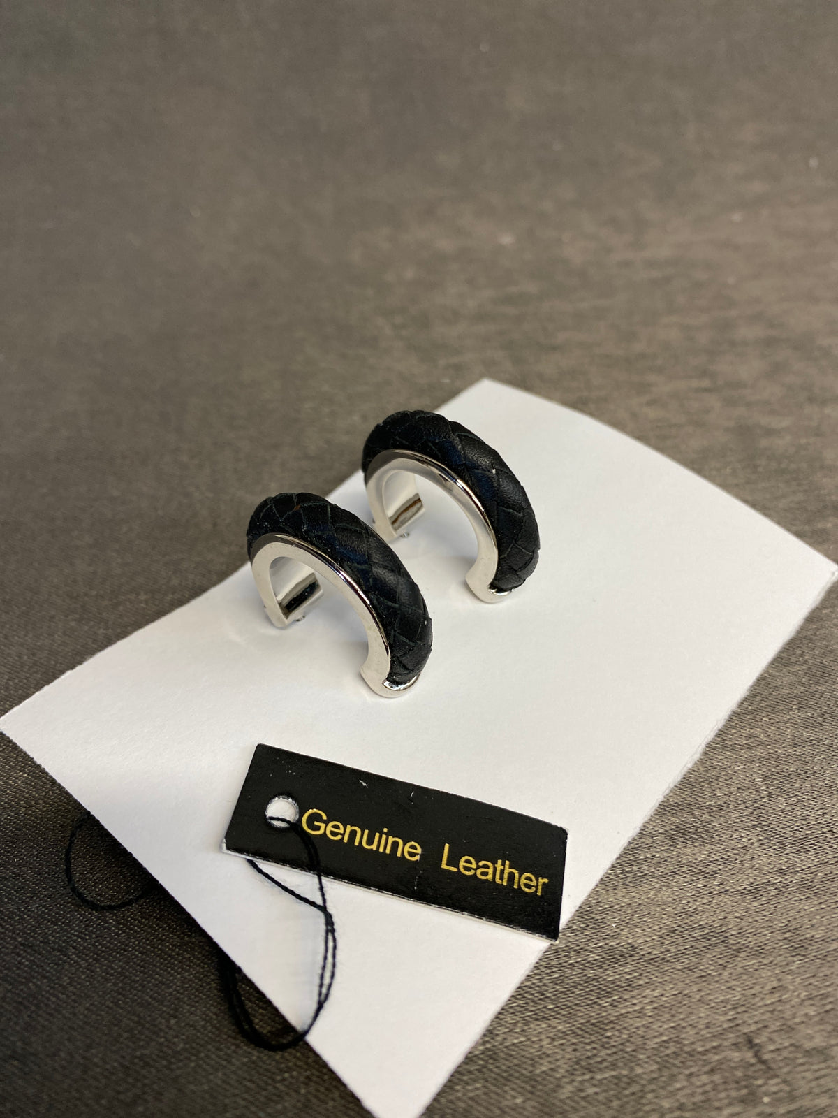 Joan Rivers Pierced Earrings - Leather