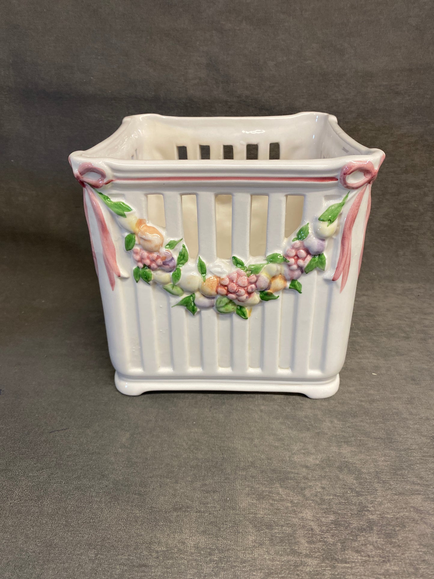 Portuguese Ceramic Planter - Floral