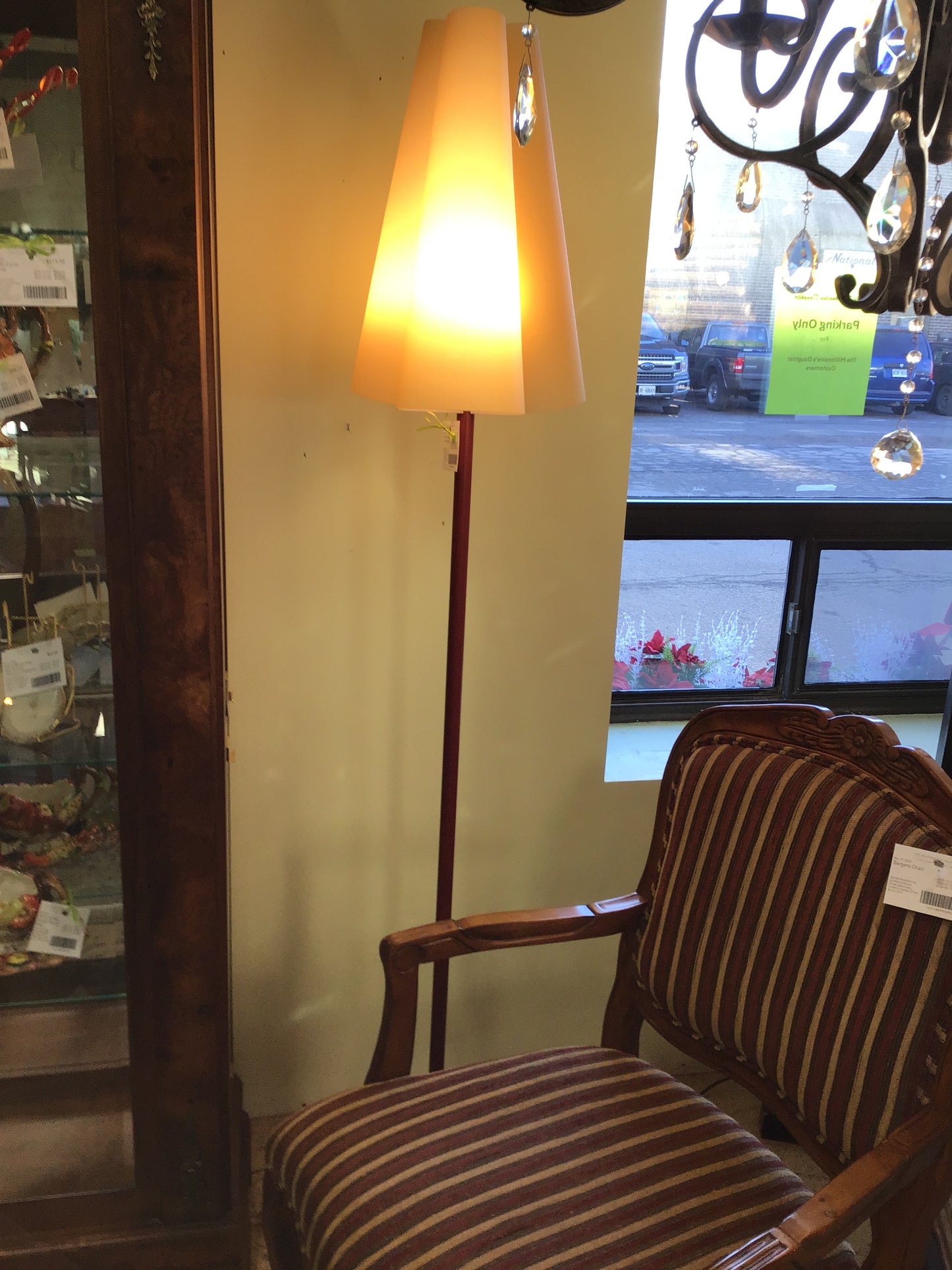 Metal Floor Lamp - Murano Shade