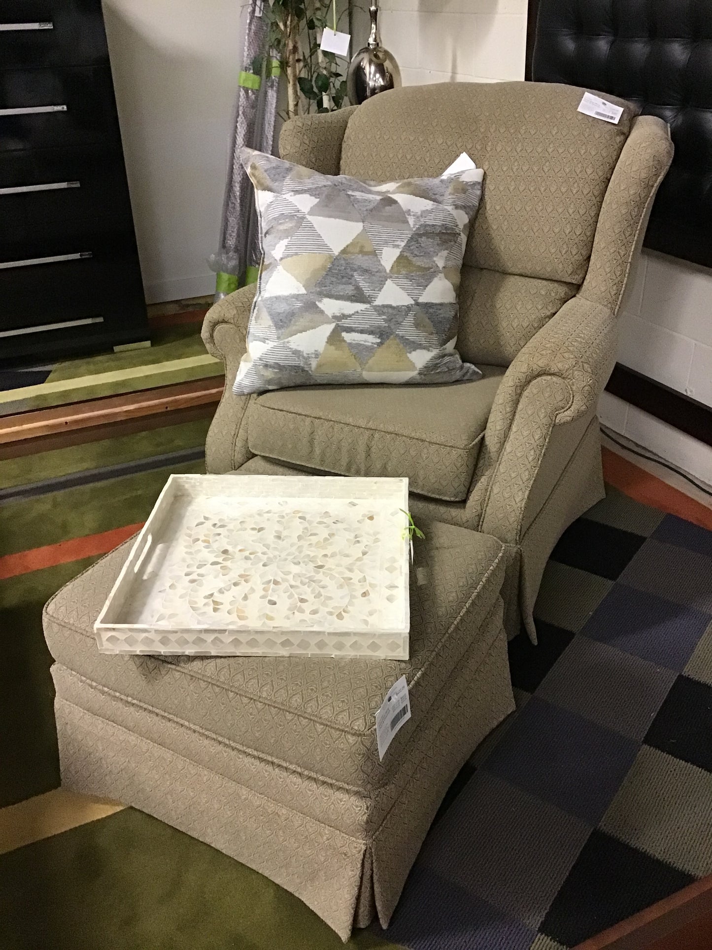 Superstyle Wing Chair & Ottoman