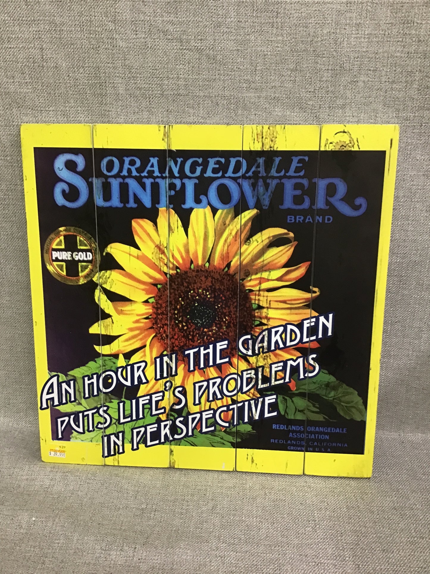 New Sunflower Sign