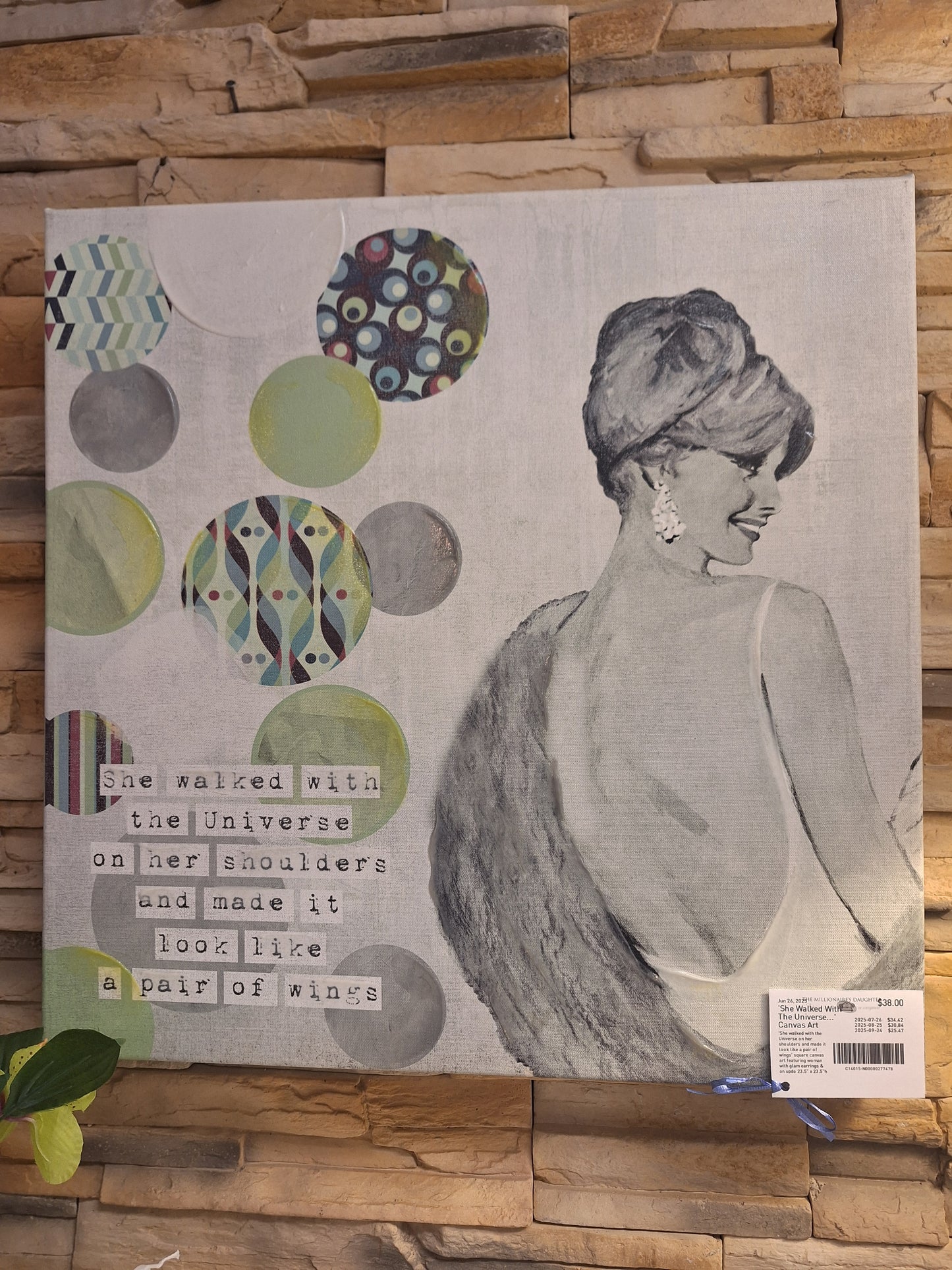 'She Walked With The Universe...' Canvas Art