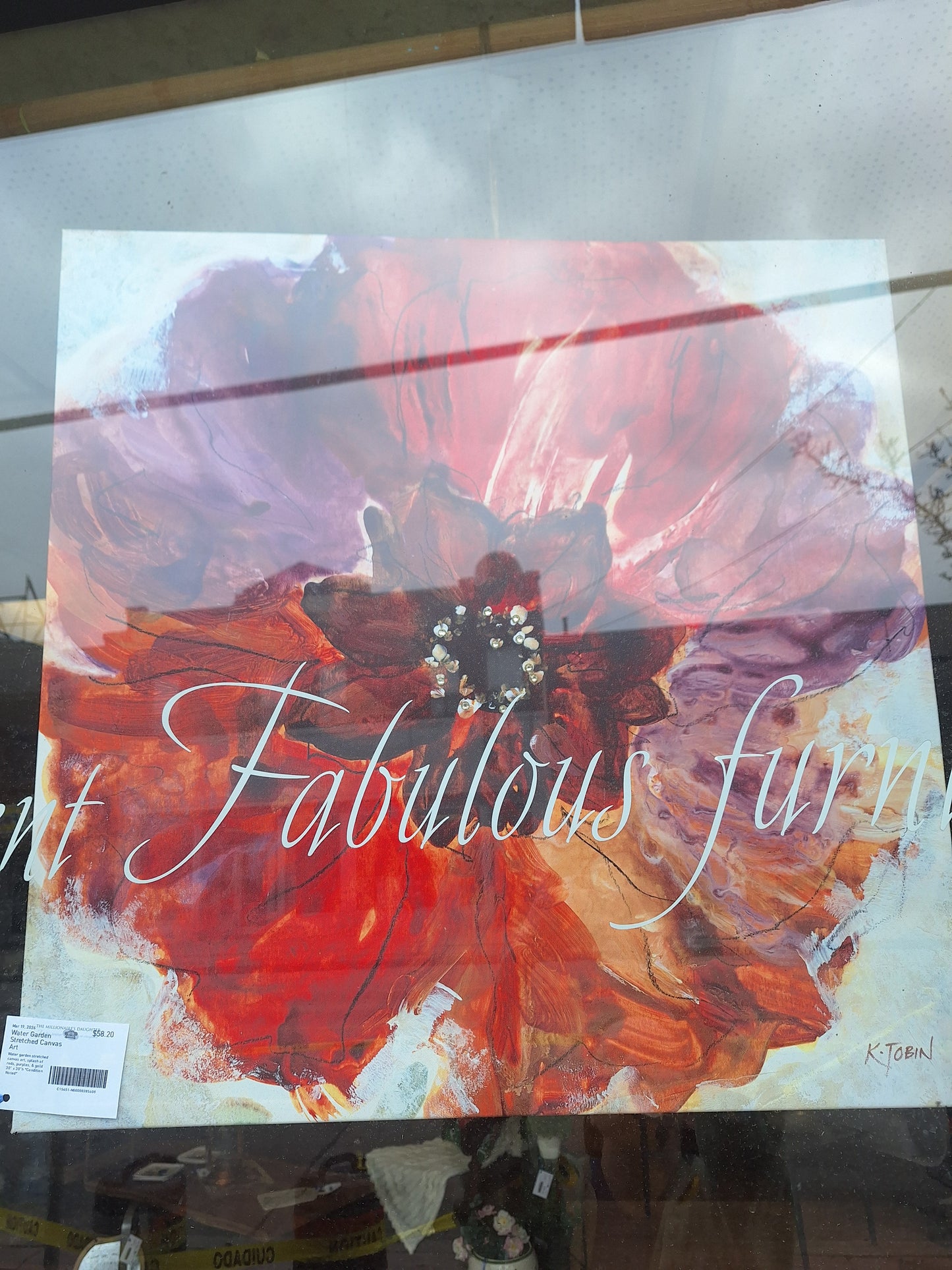 Water Garden Stretched Canvas Art