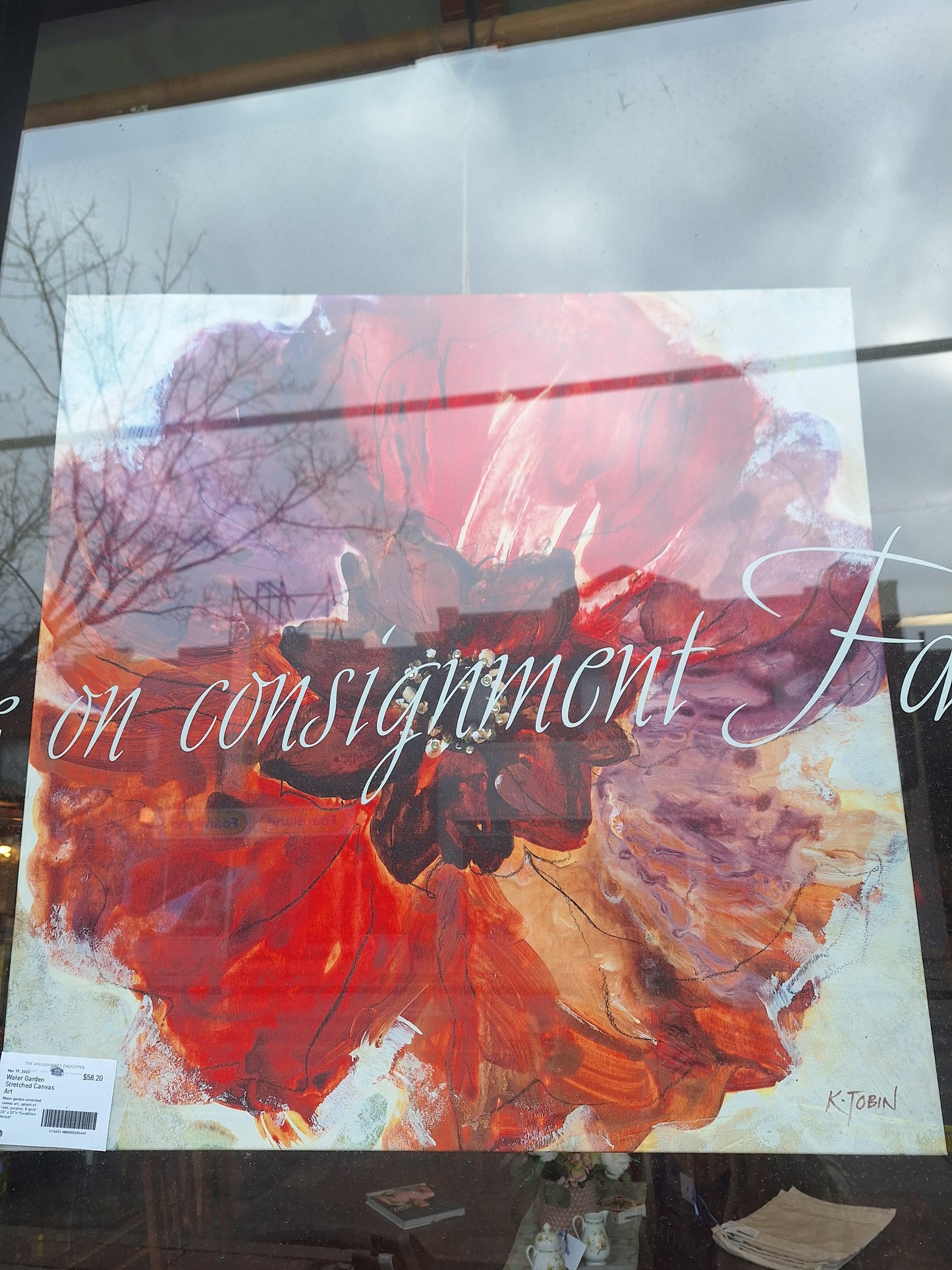 Water Garden Stretched Canvas Art