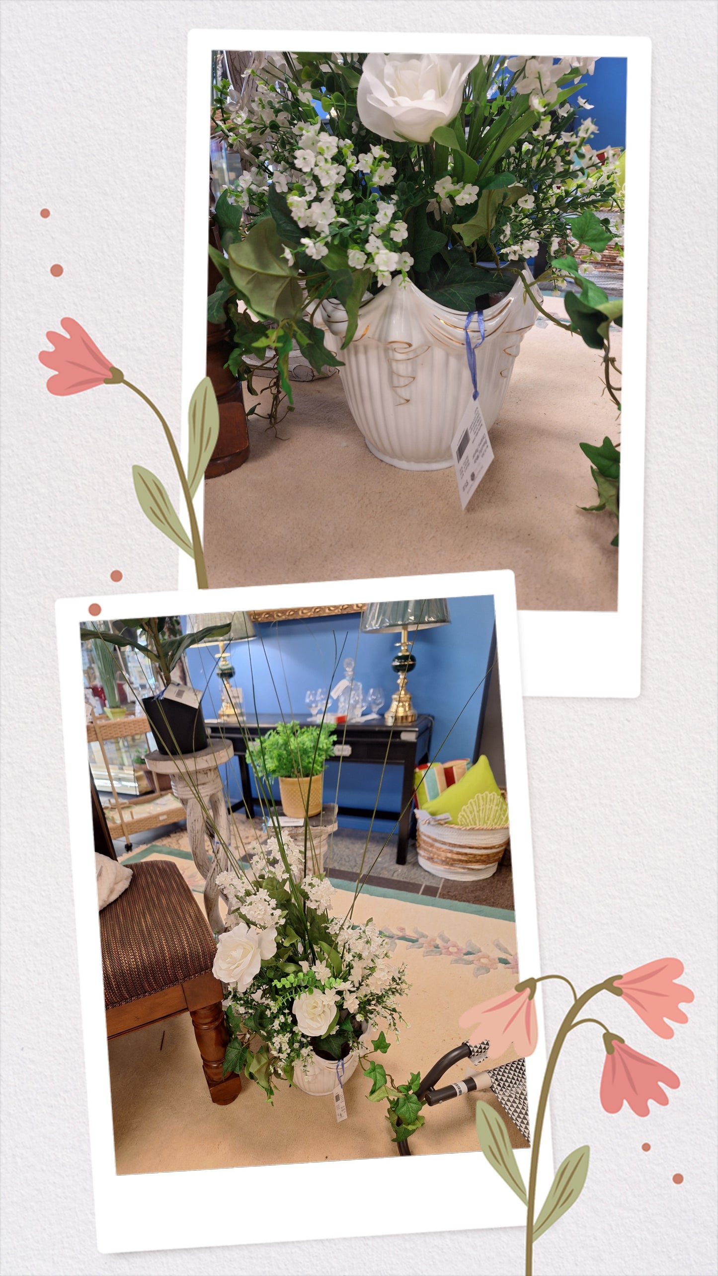 Beautiful White Ceramic Planter