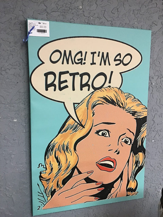 'OMG! I'm So Retro!' Canvas Art by Mathiole