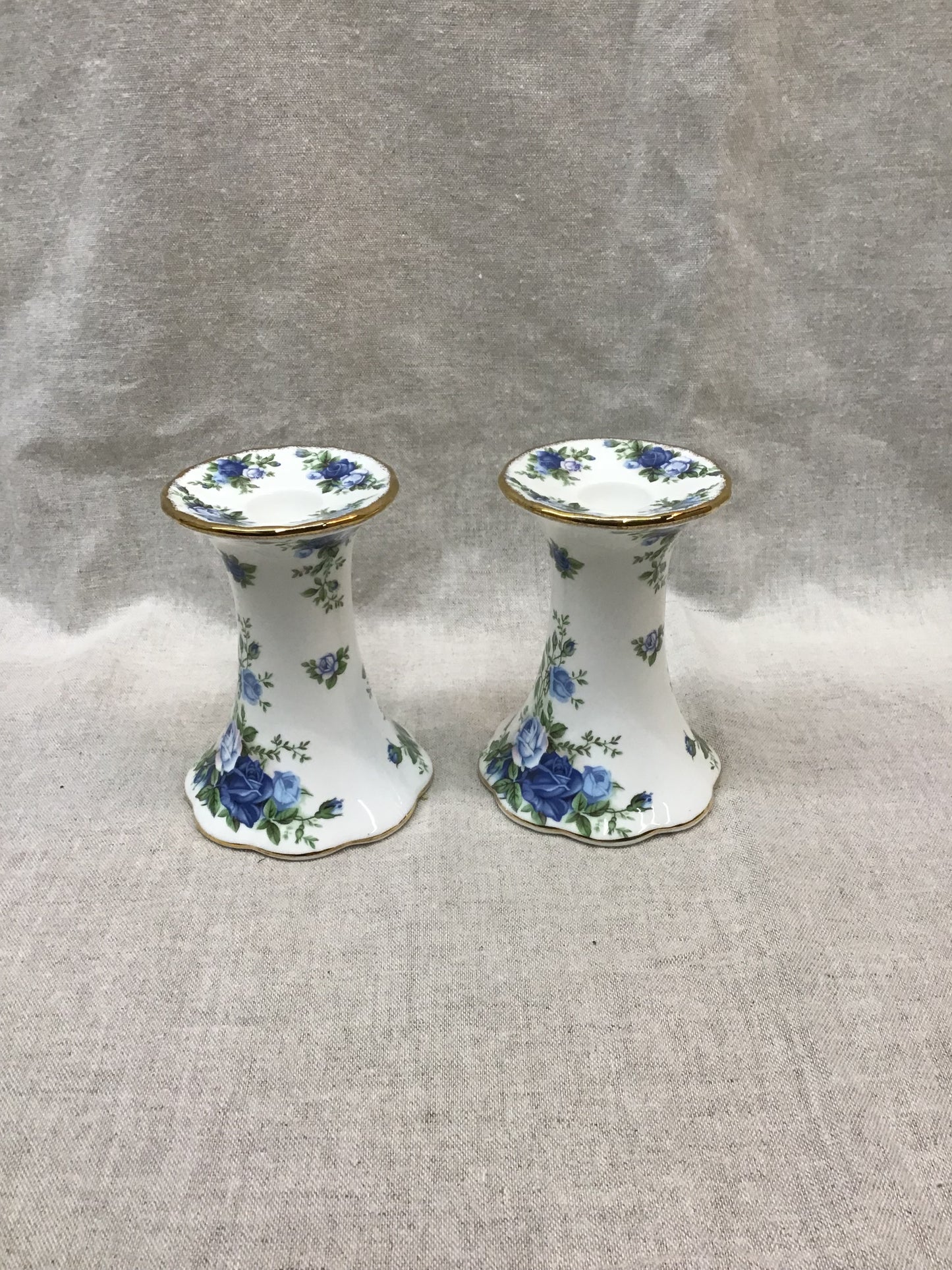 ROYAL ALBERT 'Moonlight Rose' Candle Holders (pair)