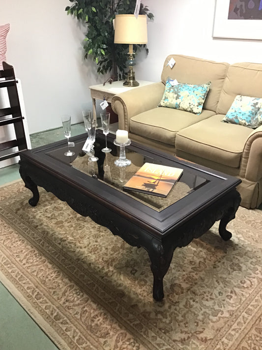 Beautiful Dark Wood Coffee Table