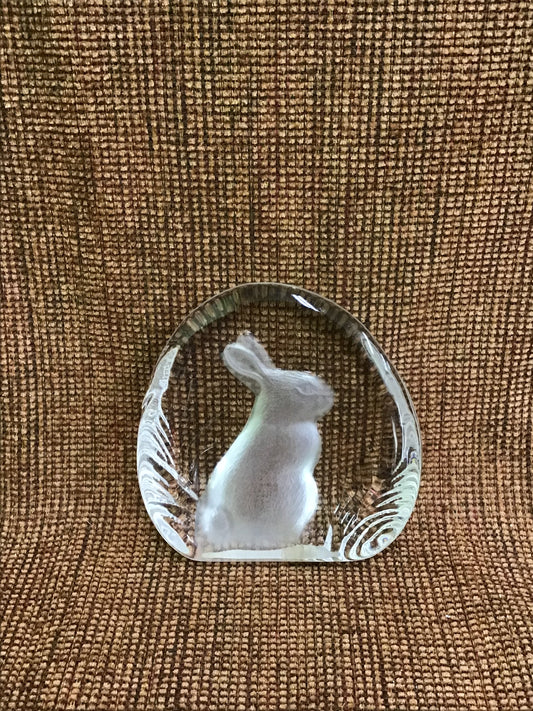 Etched Crystal Rabbit