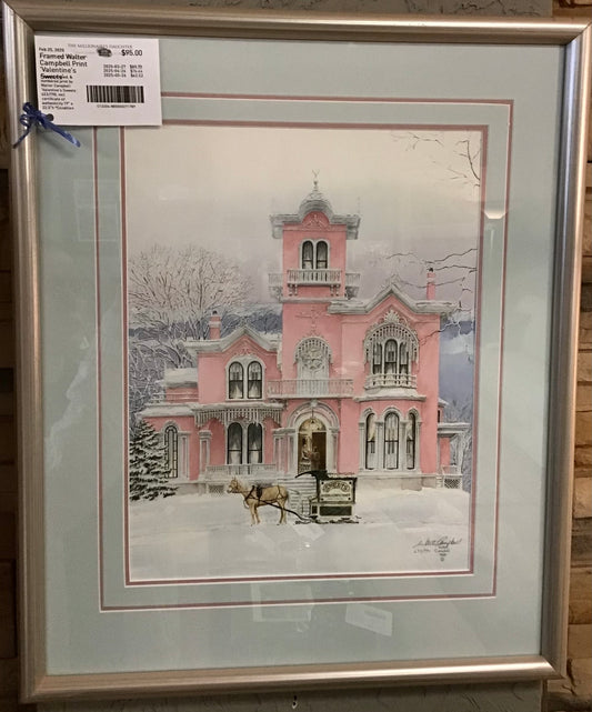 Framed Walter Campbell Print 'Valentine's Sweets'