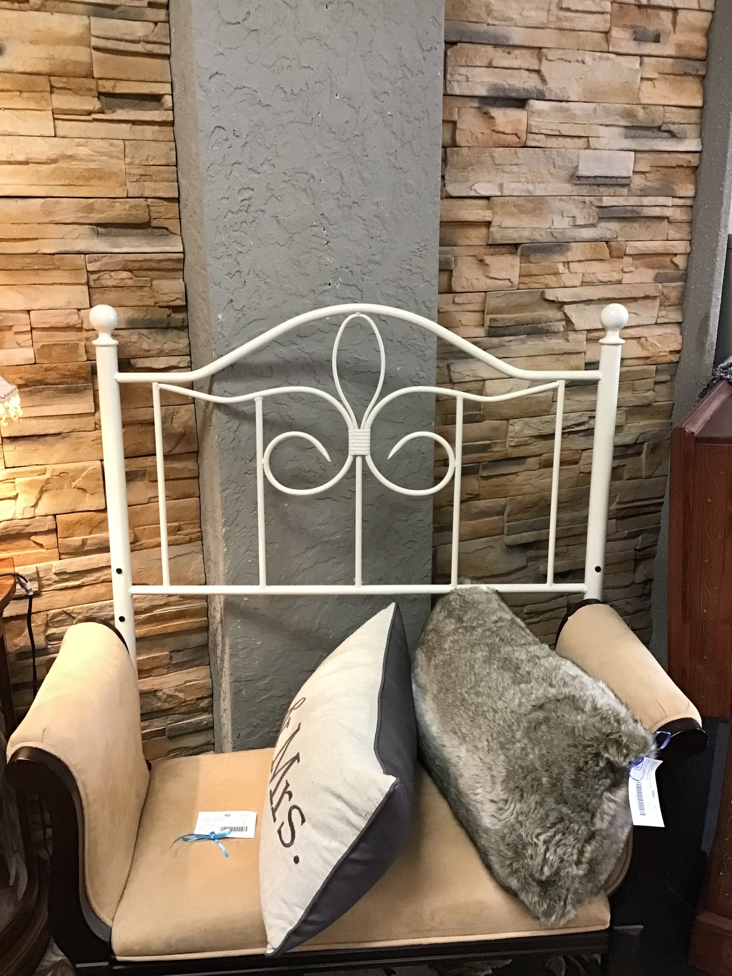 Cute! Single White Headboard