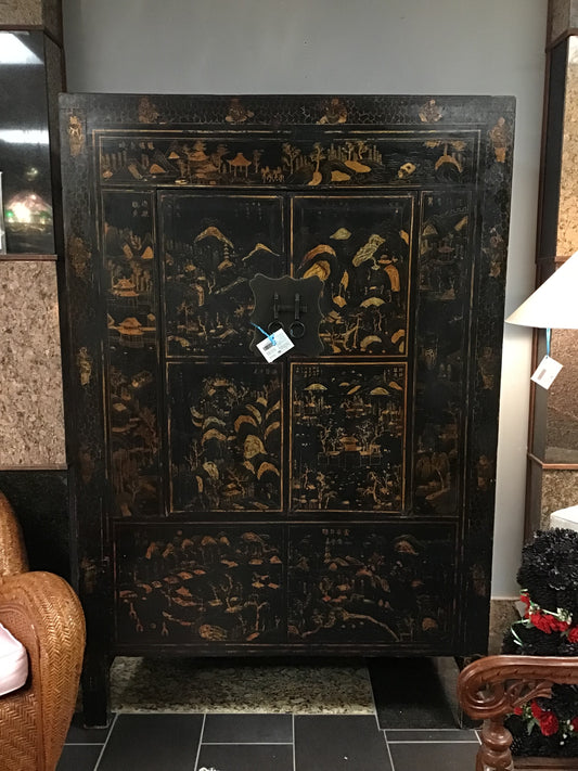 Large Oriental Inspired Cabinet