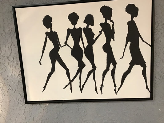 Modern Black & White Canvas Art