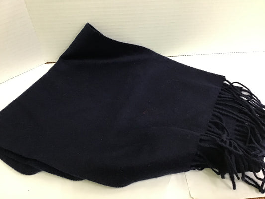 Navy Blue Wool Scarf (Mens)