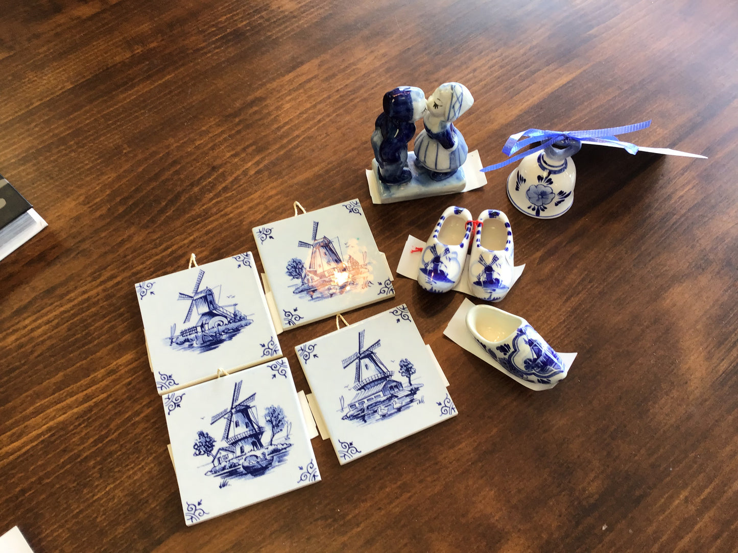 Assorted Blue & White Ceramic Decor Pieces