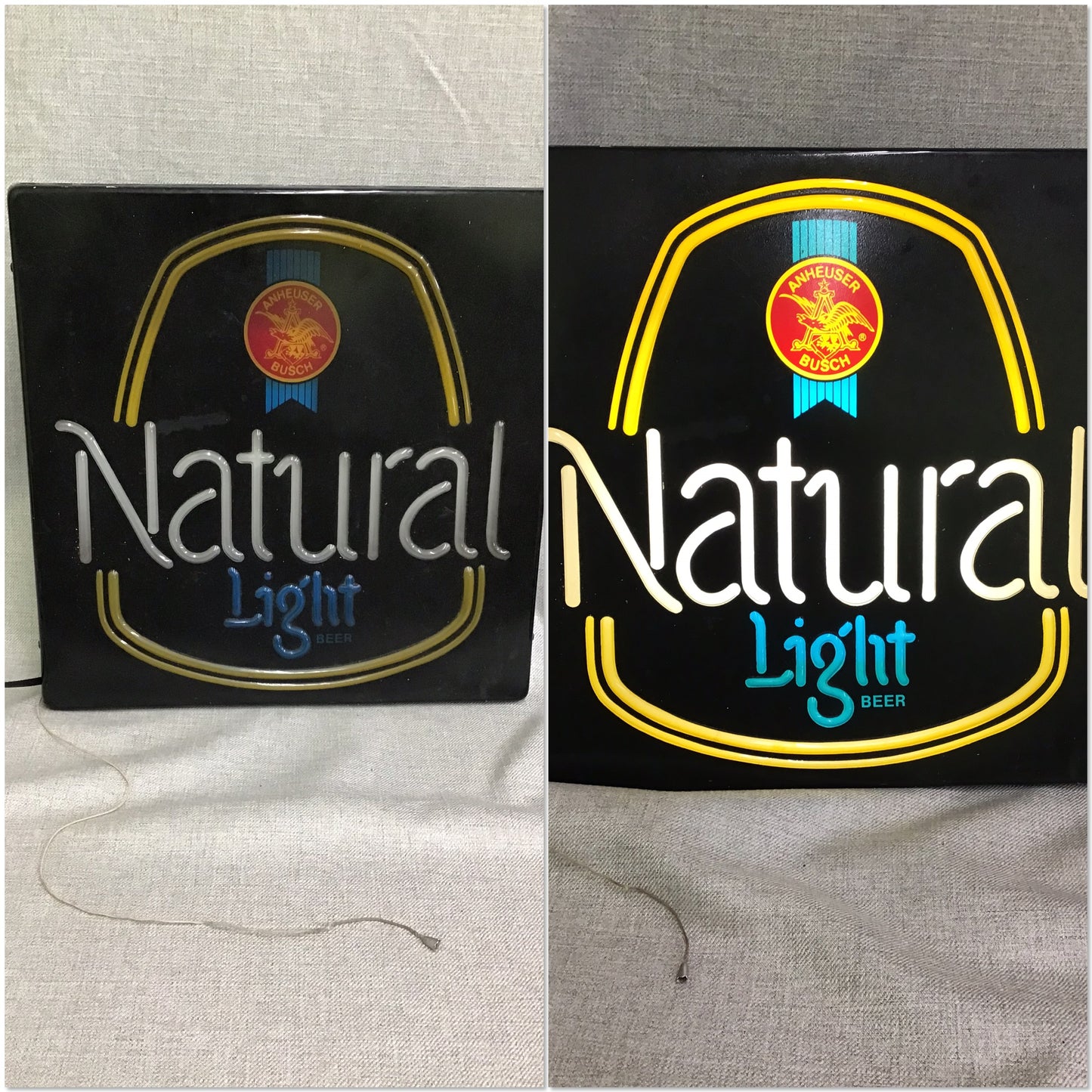 Vintage Plastic Beer Sign