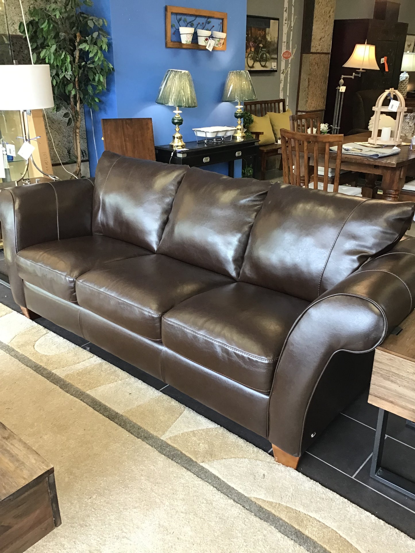 Italsofa Gorgeous Dark Chocolate Leather Sofa