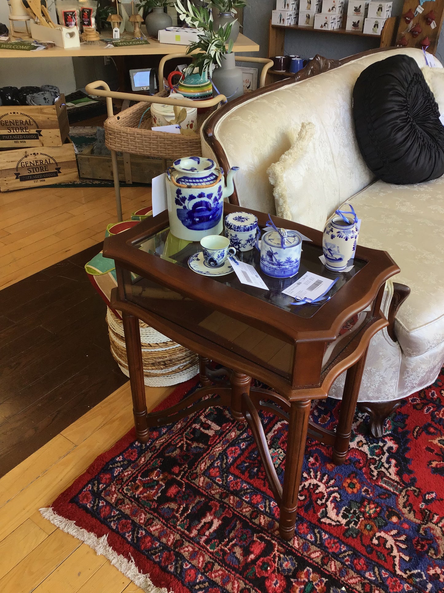 Dark Wood Display Table
