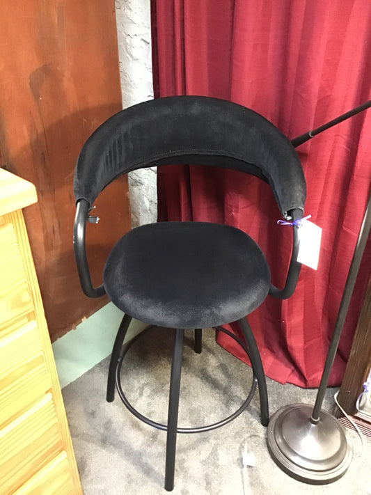 Modern Black Metal Stool