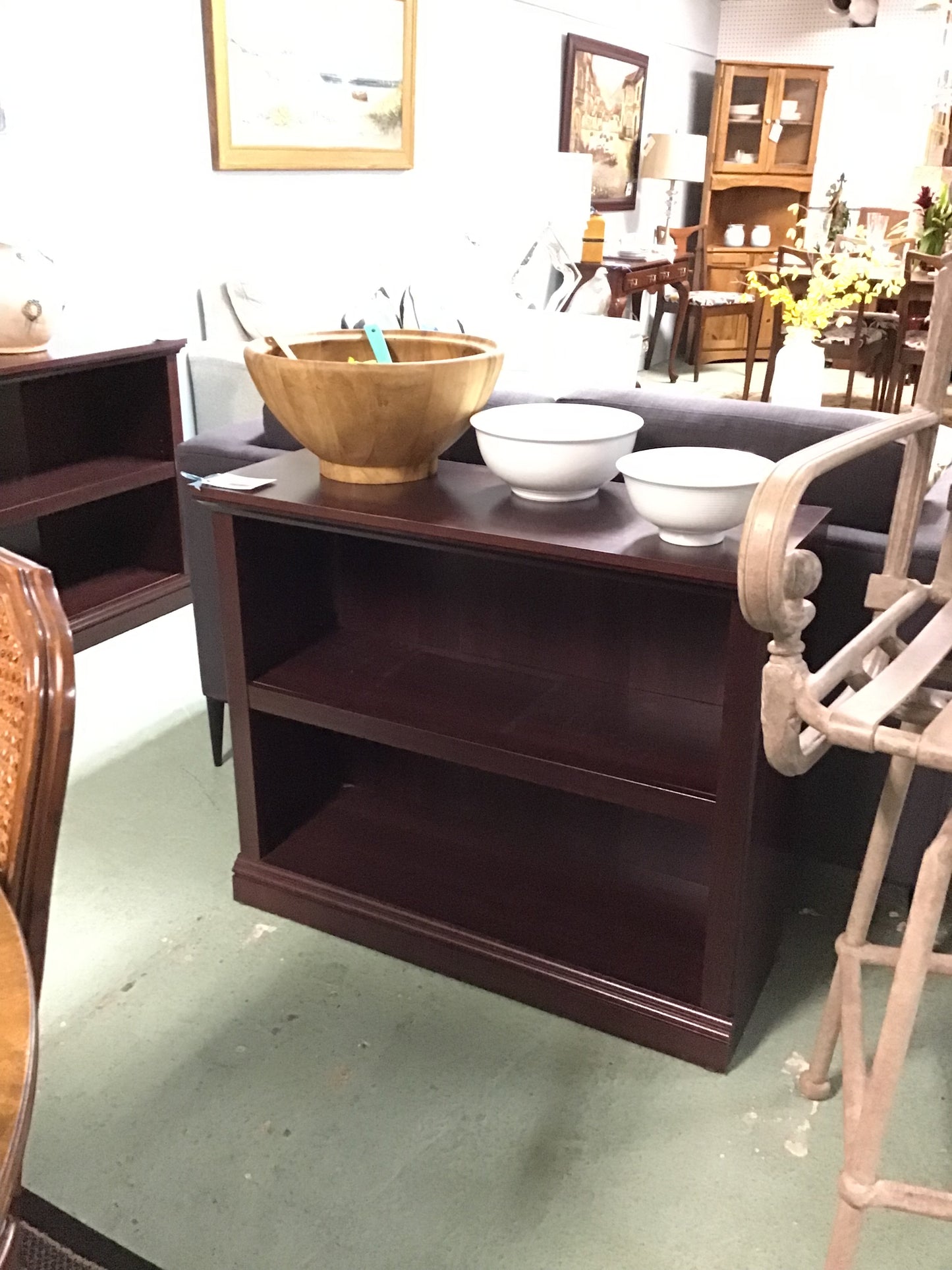 Sauder Dark Wood Bookcase