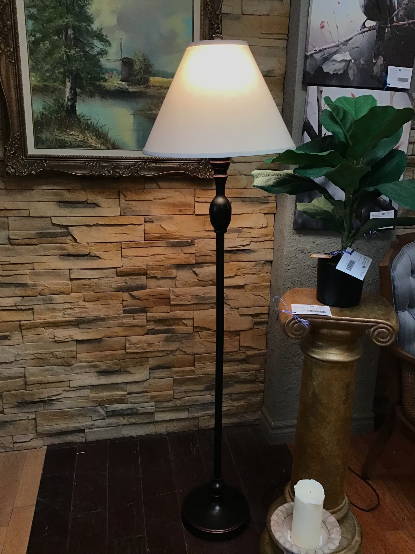 Tri-Light Floor Lamp- 62"h