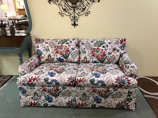 Floral Print Loveseat