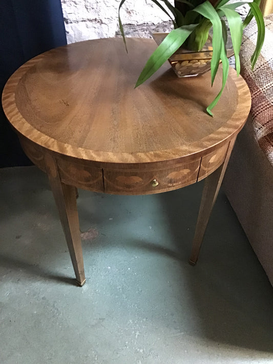 Detailed Round Side Table