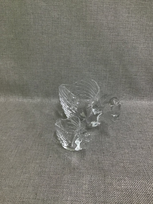 Vintage Cristal D'Arques Swan Dishes (2)