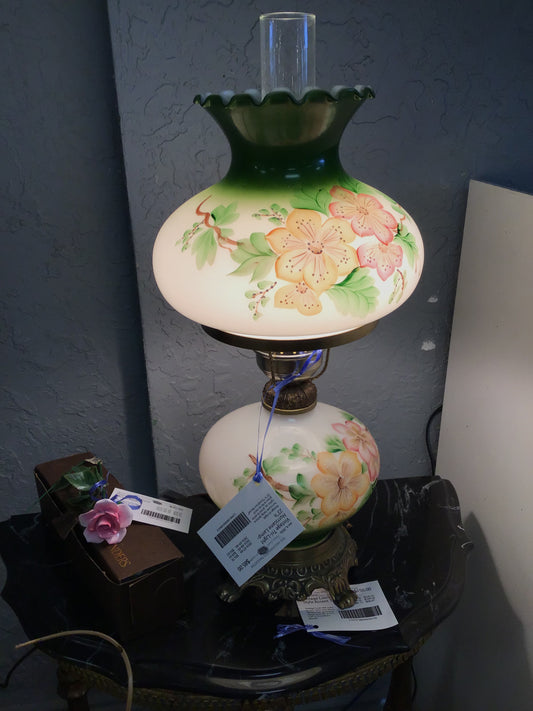 Vintage Tri-Light Hurricane Lamp- 23"h