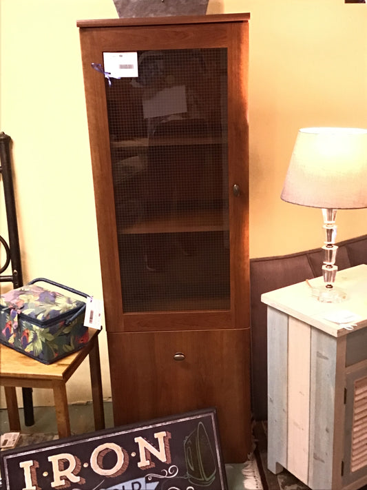 Natural Wood Storage Cabinet
