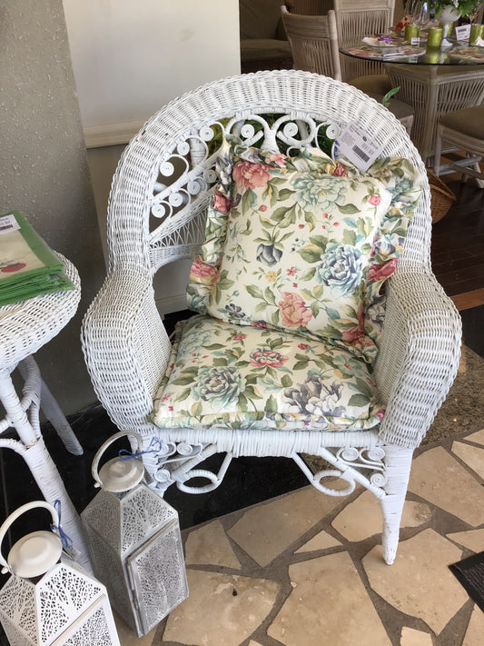 White Wicker Chair
