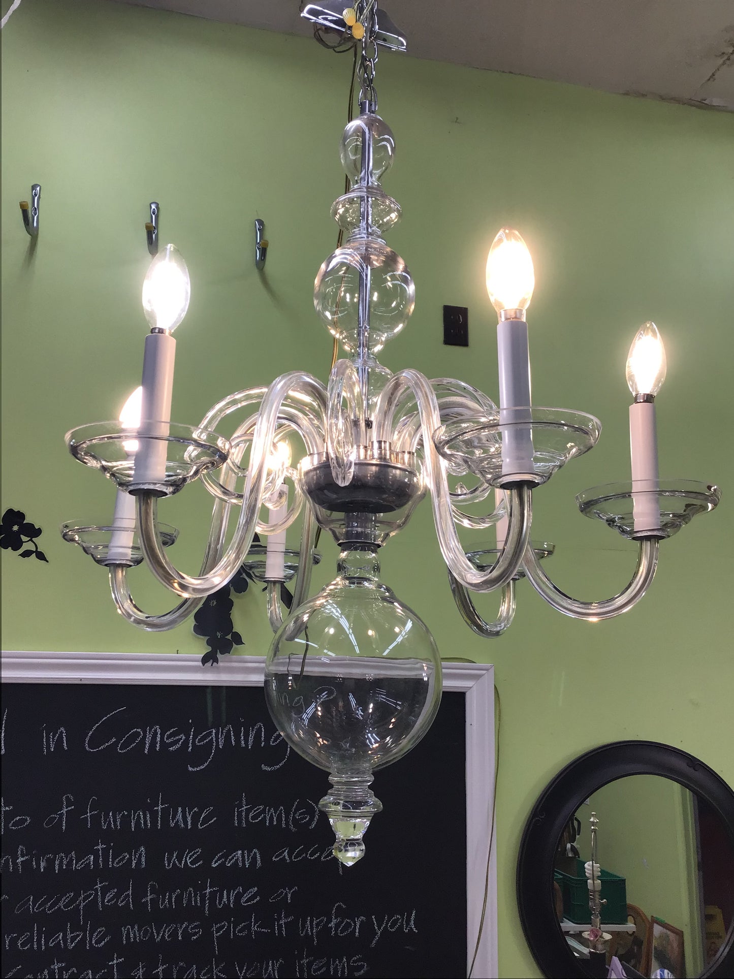 Clear Glass Pendant Light