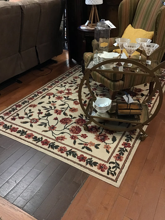 Floral Print Rug